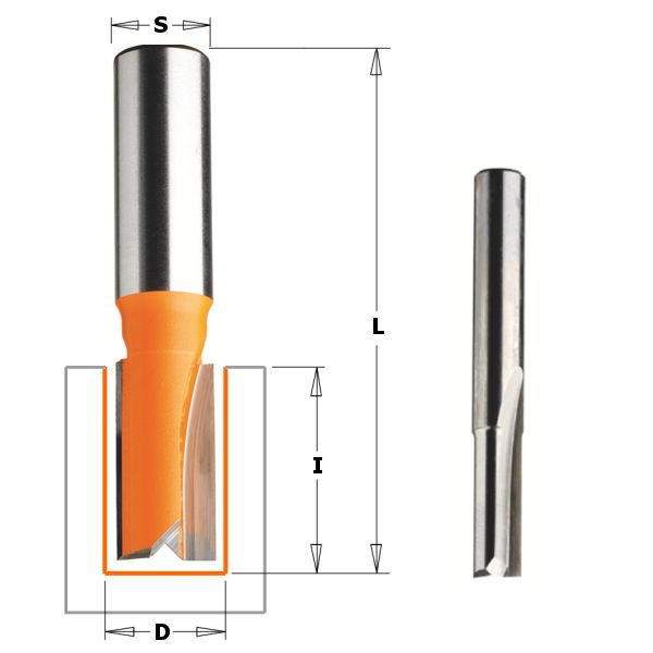 Фото Фреза концевая CMT пазовая D=4,0 I=10,0 S=1/4" L=45,0 в интернет-магазине ToolHaus.ru