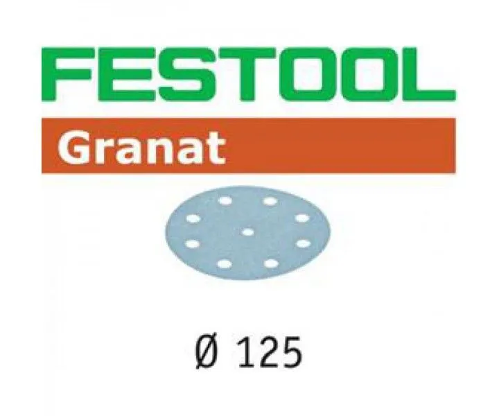 Фото Материал шлифовальный Festool Granat P100, компл. из 100 шт. STF D125/9 P 100 GR 100X в интернет-магазине ToolHaus.ru